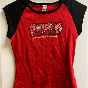 Early 2000’s dangerous curves tee
